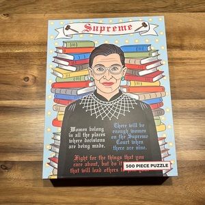 RBG “Supreme” 500piece puzzle- never built
